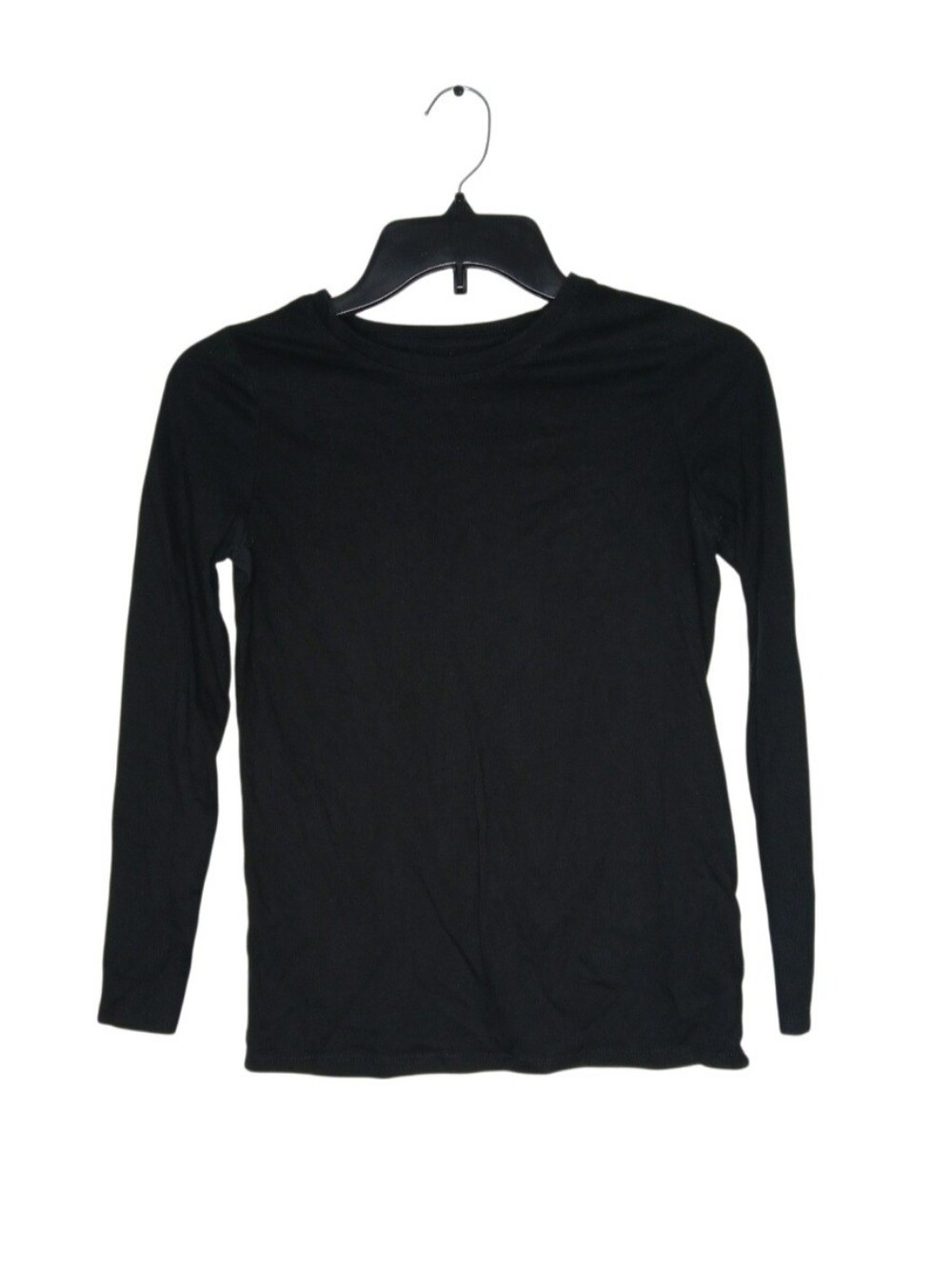 Cat & Jack Girls Black Long-Sleeve Crew Neck Top